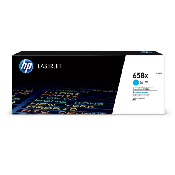 HP Inc. HP 658X Cyan Toner Cartridge, High Yield (W2001X)