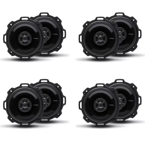 Rockford Fosgate Punch P142 60 Watt Max 4 Inch 2 Way Full Range Car Speakers, Pair (4 Pack)