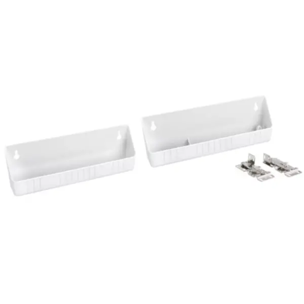 Rev-A-Shelf 6572-11-11-52 11" Kitchen Sink Front Tip-Out Accessory Trays, White