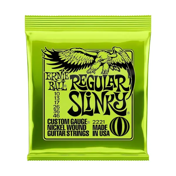 Ernie Ball Regular Slinky 2221 (10-46) Nickel Wound Electric Guitar Strings