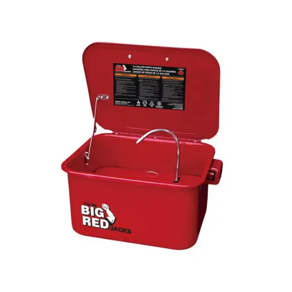 Torin Big Red T10035 3.5 Gal Steel Cabinet Portable Parts Washer & Electric Pump