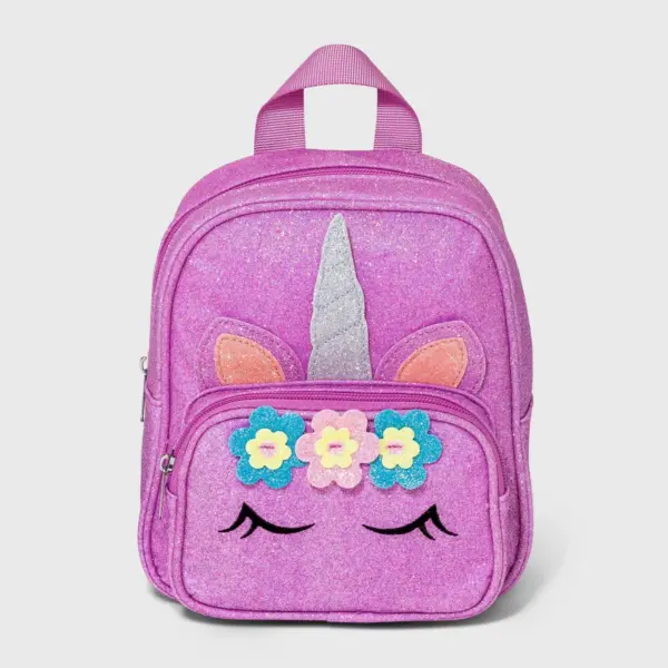 Toddler Girls' Glitter Unicorn Backpack - Cat & Jack™ Purple