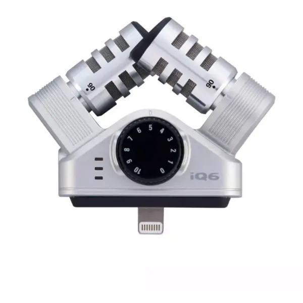 Zoom iQ6 Stereo Lightning Connector X/Y for iOS Microphone Field Recorder