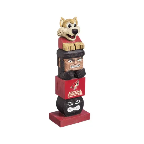 Evergreen NHL Arizona Coyotes FigurineTiki Totem, Team Colors, One Size