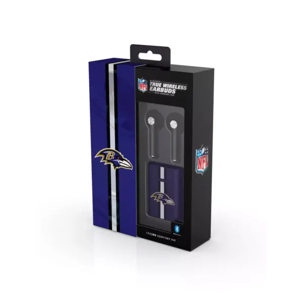 NFL Baltimore Ravens Wireless Earbuds