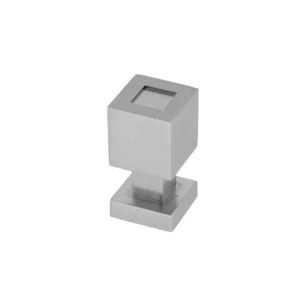 Sumner Street Home Hardware 0.625 4pc Knob Satin Nickel Rhombus Cube