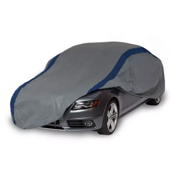 Duck Covers 13"x1" Weather Defender Sedan Car Automotive Exterior Cover Gray/Blue