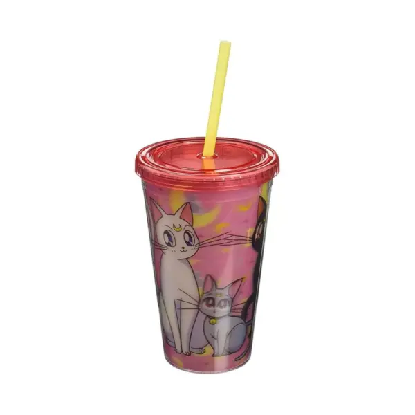 Just Funky Sailor Moon "Kitties" Lenticular 16oz Carnival Cup