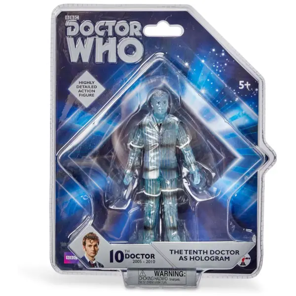 Seven20 Doctor Who 5" Action Figure - 10th Doctor Hologram - Collector Series - Ages 5+