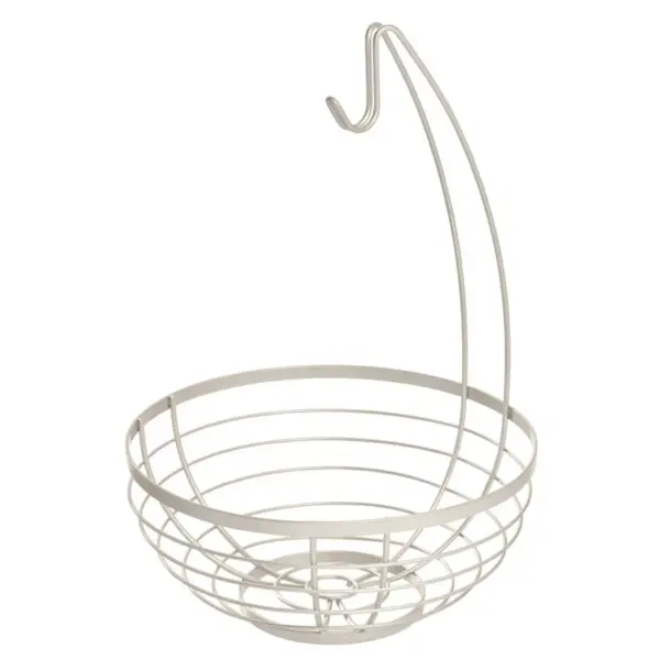 iDESIGN Austin Fruit Bowl with Hanger Silver