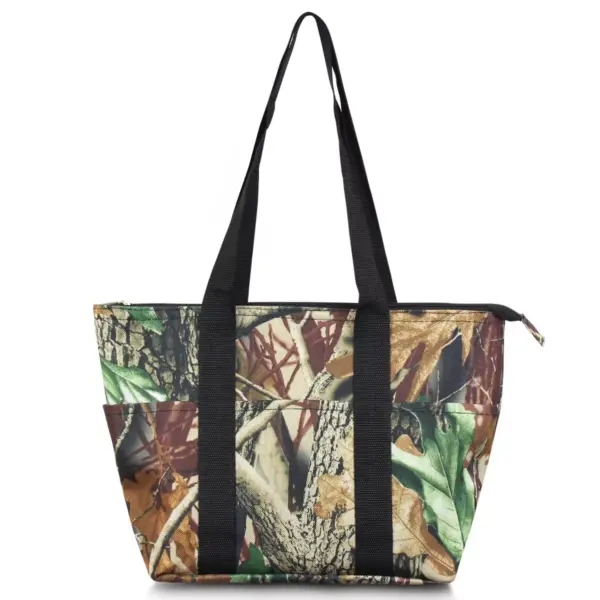 Zodaca Large Insulated Lunch Tote Bag, Natural Camoflague