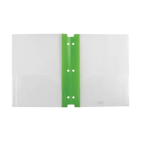 Staples 2 Pocket Poly Folder Frosted Green 920380