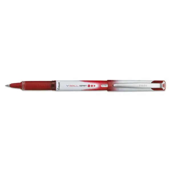 Pilot VBall Grip Liquid Ink Roller Ball Stick Pen Red Ink .5mm Dozen 35472