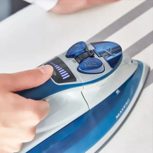 Maytag M1400 Smartfill Digital Iron and Vertical Steamer Blue/Gray