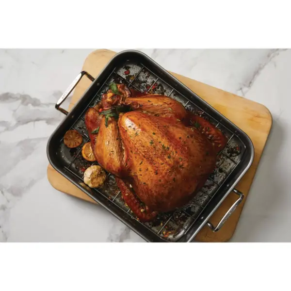 Rachael Ray 16" x 13" Roaster with Dual-Height Rack