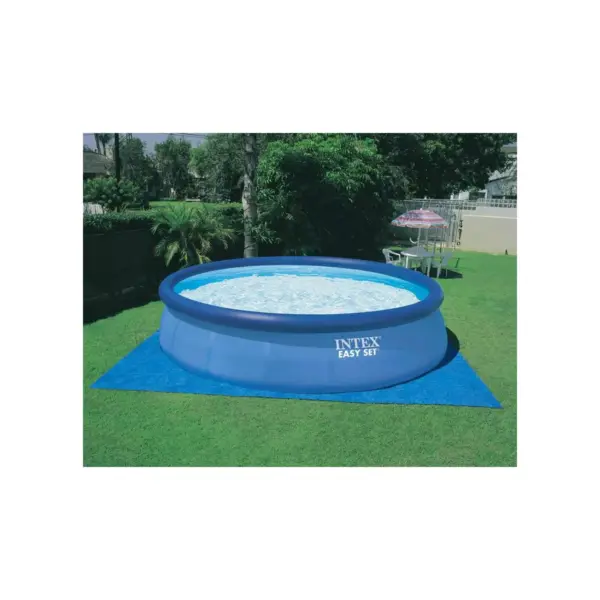 Intex 18ft x 48in Inflatable Easy Set Pool w/ Ladder, Pump, & Winterizing Kit