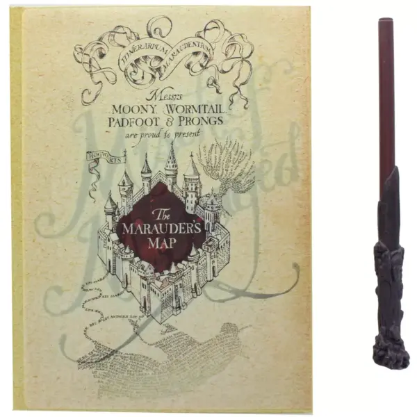 Innovative Designs Harry Potter Marauder's Map Journal with Wand Pen