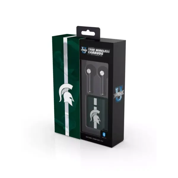 NCAA Michigan State Spartans True Wireless Bluetooth Stem Earbuds