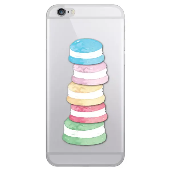 OTM Essentials Apple iPhone SE (2nd gen)/8/7/6s/6 Case Hybrid Macaron Stack Clear