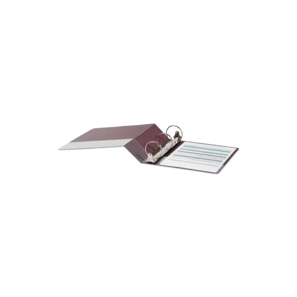 UNIVERSAL Economy Non-View Round Ring Binder 3" Capacity Burgundy 30410