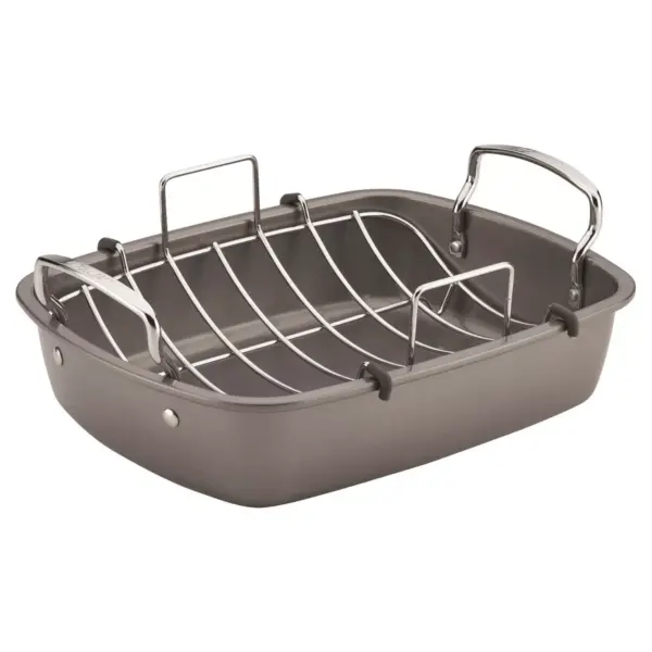 Circulon Innovatum 17" x 13" Nonstick Roaster with Steel Rack