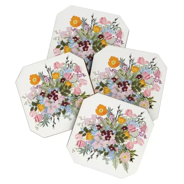 Iveta Abolina Astrid Morning Set of 4 Coasters - Deny Designs