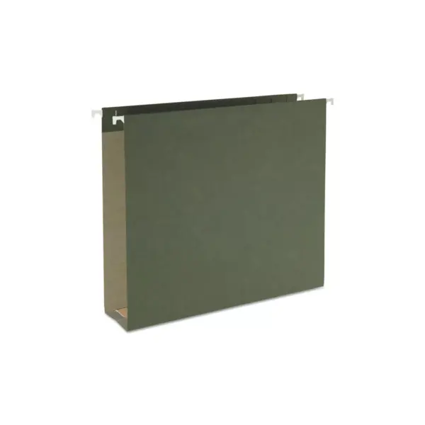 Smead Two Inch Capacity Box Bottom Hanging File Folders Letter Green 25/Box 65090