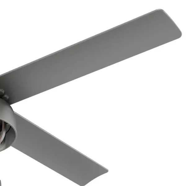 52" Spring Mill Damp Rated Ceiling Fan Silver (Includes LED Light Bulb) - Hunter Fan