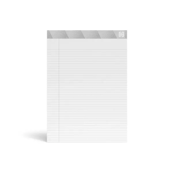 TRU RED Notepads 8.5" x 11.75", Narrow Ruled, White, 50 Sheets/Pad TR57369