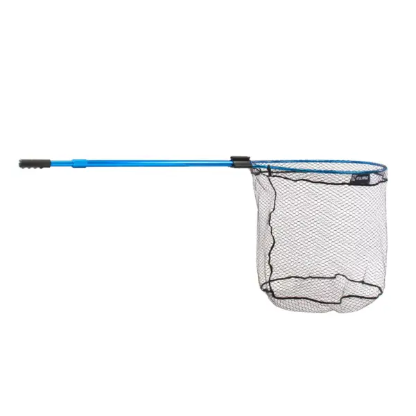 CLAM 15738 Fortis Pike & Catfish Fishing Angling Landing Net with 110 Inch Telescoping Handle, Conservation Focused Design, and Rubberized Coating