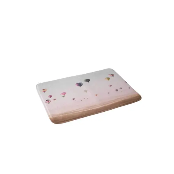 Sisi and Seb Around The World Memory Foam Bath Mat Pink - Deny Designs