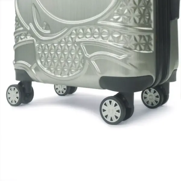 FUL Disney Mickey Mouse Textured 25" Hardside Rolling Suitcase - Silver