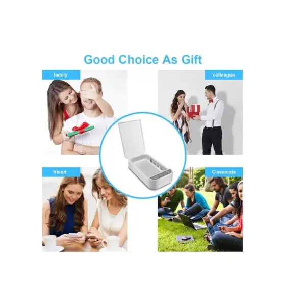 UVC Sterilizer Cell Phone Cleaner, Portable Smart Phone Cleaner Cleaning Device for All Cellphone Toothbrush Salon Tool