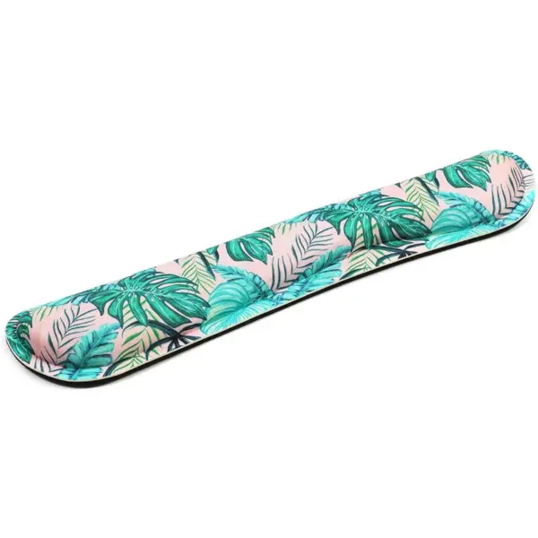 Okuna Outpost Computer Keyboard Wrist Support Pad, Tropical Palm Leaves Office Desk Accessories 16.2" x 3.1"