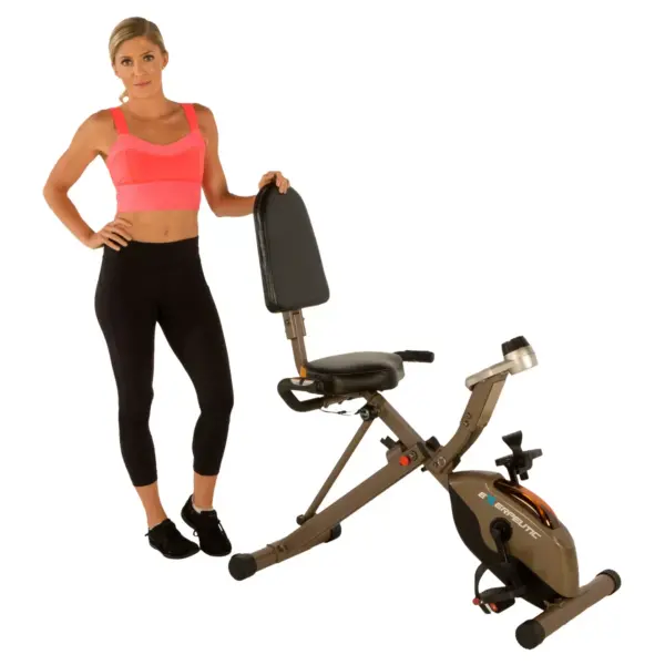 Exerpeutic Gold 525XLR Folding Recumbent Exercise Bike