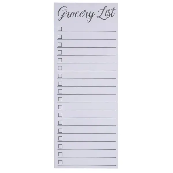 Paper Junkie 6-Pack To-Do List Notepads Magnetic Note Pads Grocery Shopping List Reminders for Fridge 3 Classic Designs 60 Sheets per Pad 3.5" x 9"