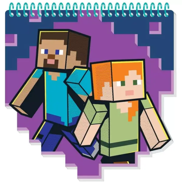 Innovative Designs Minecraft Kids Coloring Art Set | Stickers & Stampers