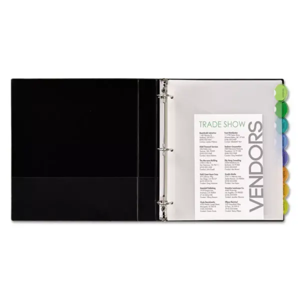 Avery Style Edge Insertable Dividers with Pocket Multicolor 8-Tab 11 1/4 x 9 1/4 11293