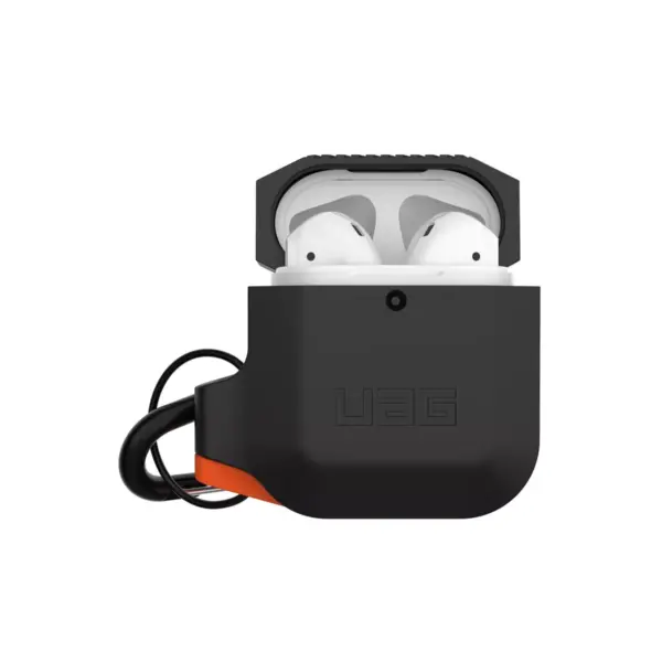 Urban Armor Gear (UAG) Apple Airpods (1st/2nd Gen) Silicone Case - Black/Orange