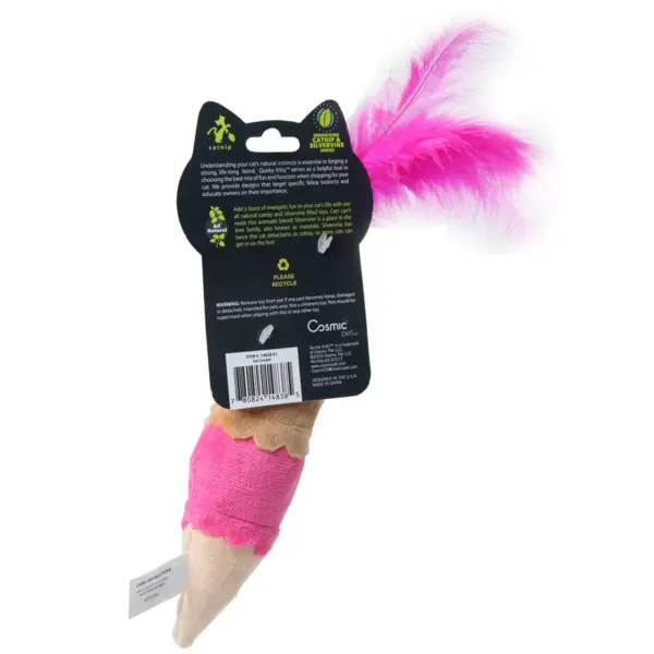 Quirky Kitty Ice Cream Kicker Cat Toy