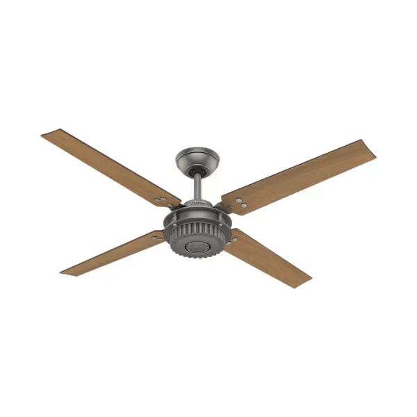 54" Chronicle Damp Rated Ceiling Fan with Wall Control Silver  - Hunter