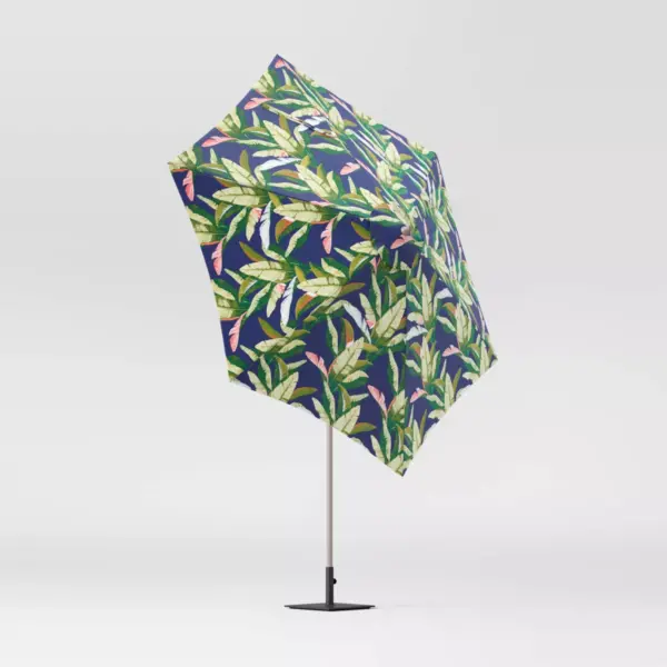 9' Round Patio Umbrella DuraSeason Fabric™ Banana Leaf - Threshold™