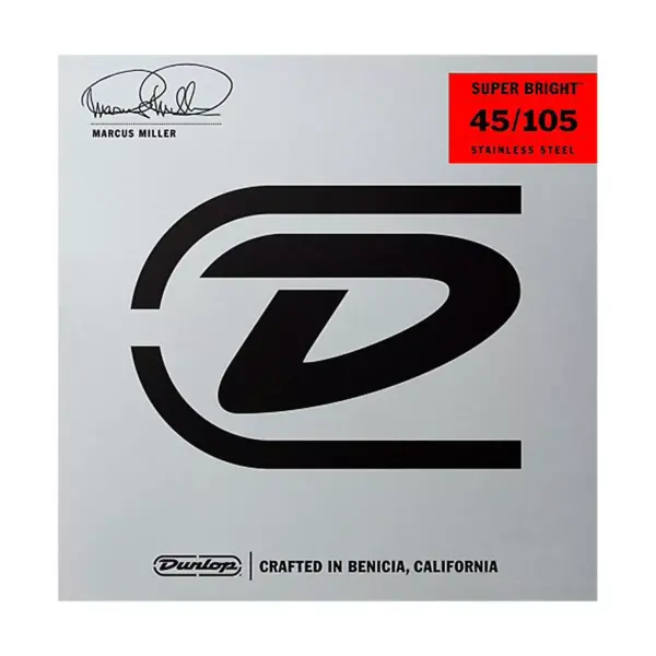 Dunlop Marcus Miller Super Bright Electric Bass Strings (45-105)