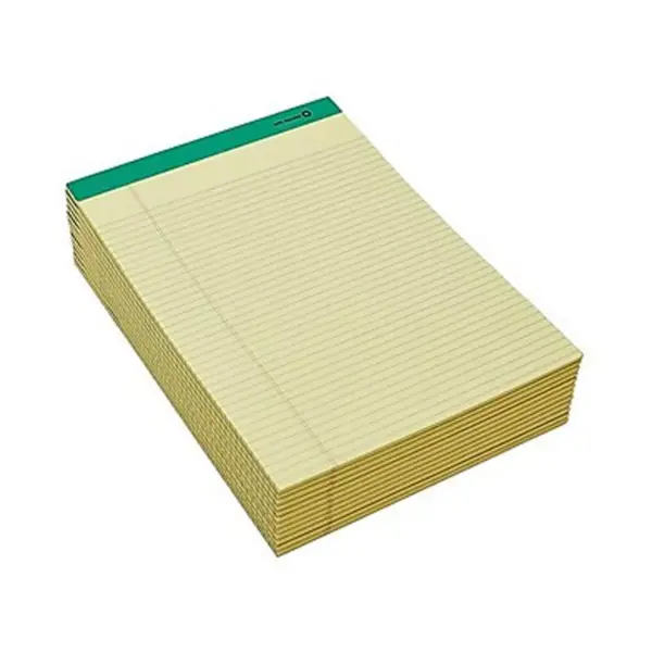 MyOfficeInnovations Notepads 8.5" x 11.75" Narrow Yellow 50 Sh./Pad 12 Pads/PK 354743