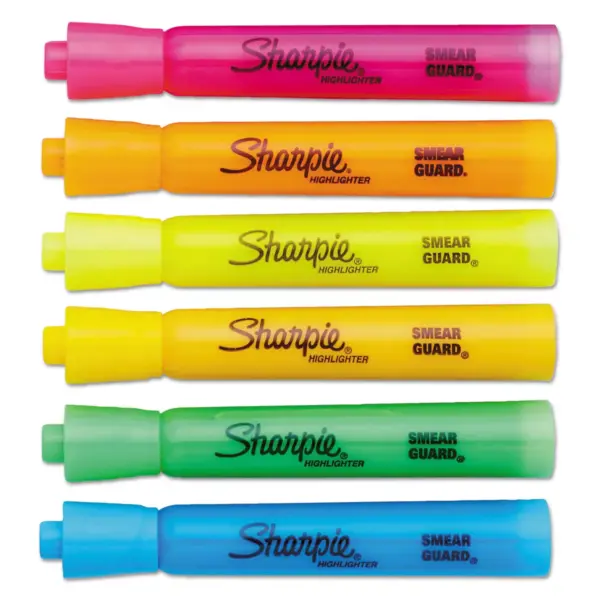 Sharpie Accent Tank Style Highlighter Chisel Tip Assorted Colors 12/Pk 25053