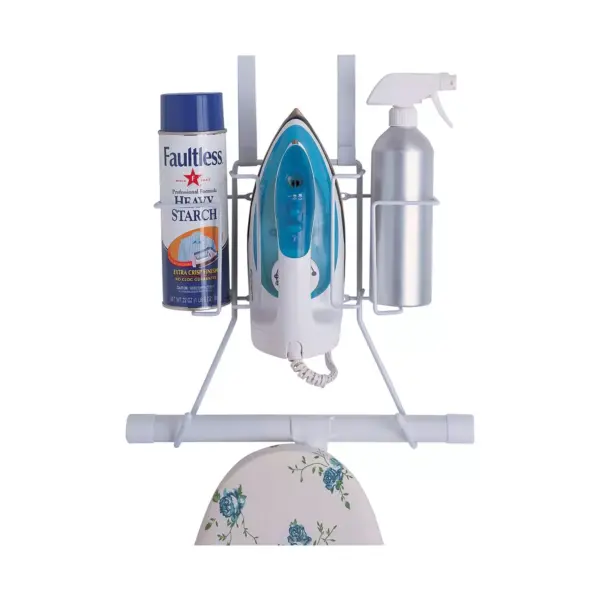 Neu Home Ironing Over the Door Iron Caddy and Board Holder