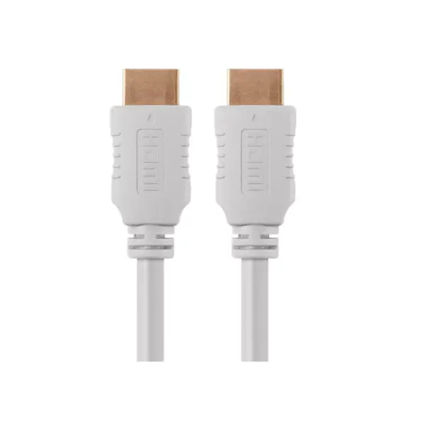 Monoprice High Speed HDMI Cable - 10 Feet - White, 4K@60Hz, HDR, 18Gbps, YUV 4:4:4, 28AWG - Select Series