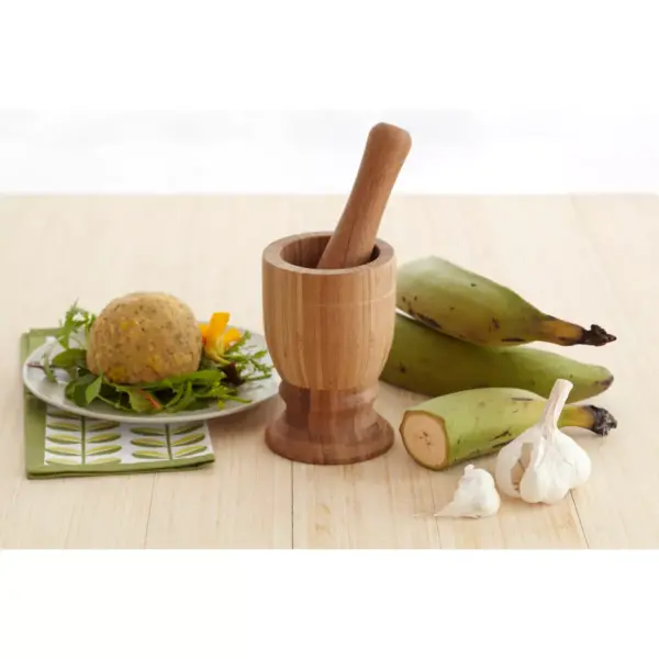 Imusa Bamboo Mortar & Pestle