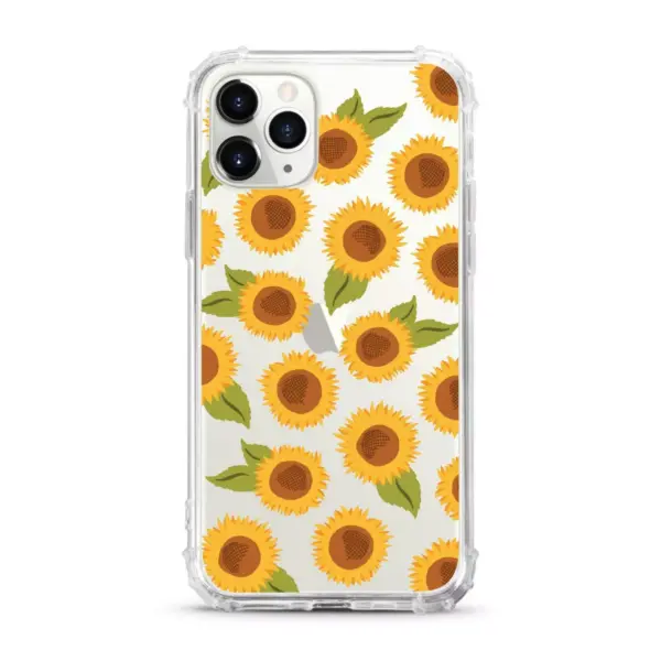 OTM Essentials Apple iPhone 11 Pro Max/XS Max Tough Edge Clear Phone Case - Sunflowers