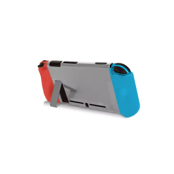 KMD Dual Game Grip Case Compatible with Nintendo Switch, Red & Blue